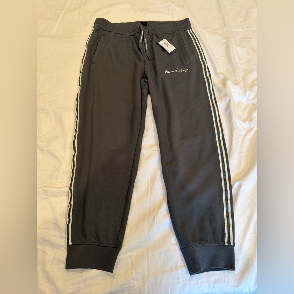 Armani Exchange Jogger with White Stripes